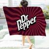 D-Dr Peppers Логотип Микрофибра Пляжное полотенце Впитывающее Быстросохнущее Мягкое Йога Плавание Курорт Альпинизм Полотенце
