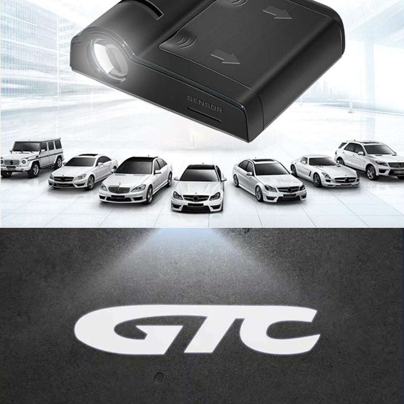 crjhv7 2PCS GTC Car Door Welcome Lights Laser Projector Logo Wireless Sensing For Vauxhall Opel OPC Line Corsa Astra Vectra Crossland