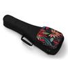 21 / 23 / 26 Inch Mysterious Leaves Ukulele Gig Bag 10mm Sponge Padding 4 Strings Guitar Case Waterproof Portable Uke Backpack