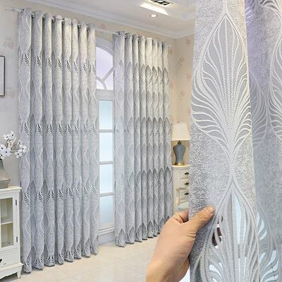 Тяжелая штора с ажурным дизайном, 1 шт., Простота установки, Простой стиль, Оконная штора, Декоративная штора для дома, для гостиной