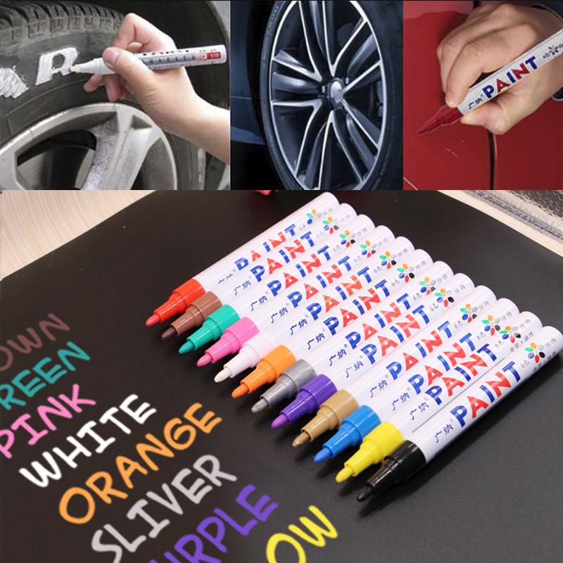 Car Fill Scratch Repair Paint Pen Care Car Styling Permanent Paint Markers Fix Tool DIY Oily Graffiti Pen Clear Remover for