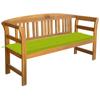 Day and Night - Day and Night Garden Bench with Cushion Solid Acacia Wood 157 Cm
