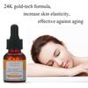 2 шт. 24-каратного золота сыворотка для лица с гиалуроновой кислотой, увлажняющая, укрепляющая, питающая, против старения, эссенция против морщин