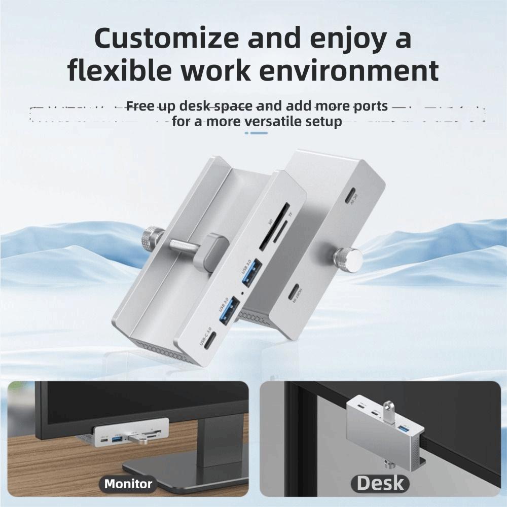 USB-хаб 5 Гбит/с с зажимом, питание, высокоскоростной хаб, сверхскоростной док-станция расширения, расширение для компьютера