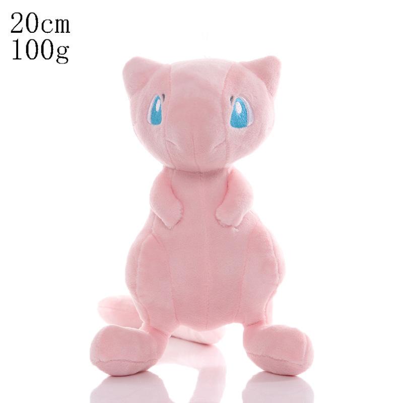 Kawaii Plush Keychain Charmander Bulbasaur Mew Soft Stuffed Pendant Bag Charm Anime Toy for Kids Fans Collectible Gifts