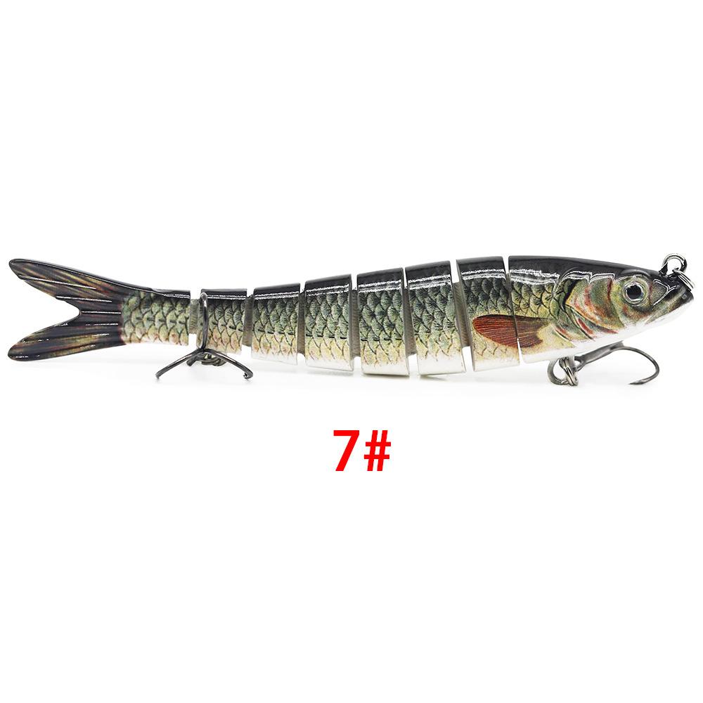 Биомиметическая 8-секционная жесткая приманка для рыбалки на открытом воздухе, 13,5 см/26 г.