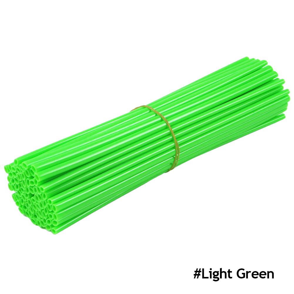 72 шт. протектор для спиц колеса мотоцикла, чехлы для труб для мотокросса, крутые аксессуары для велосипеда, 12 цветов, 24 см