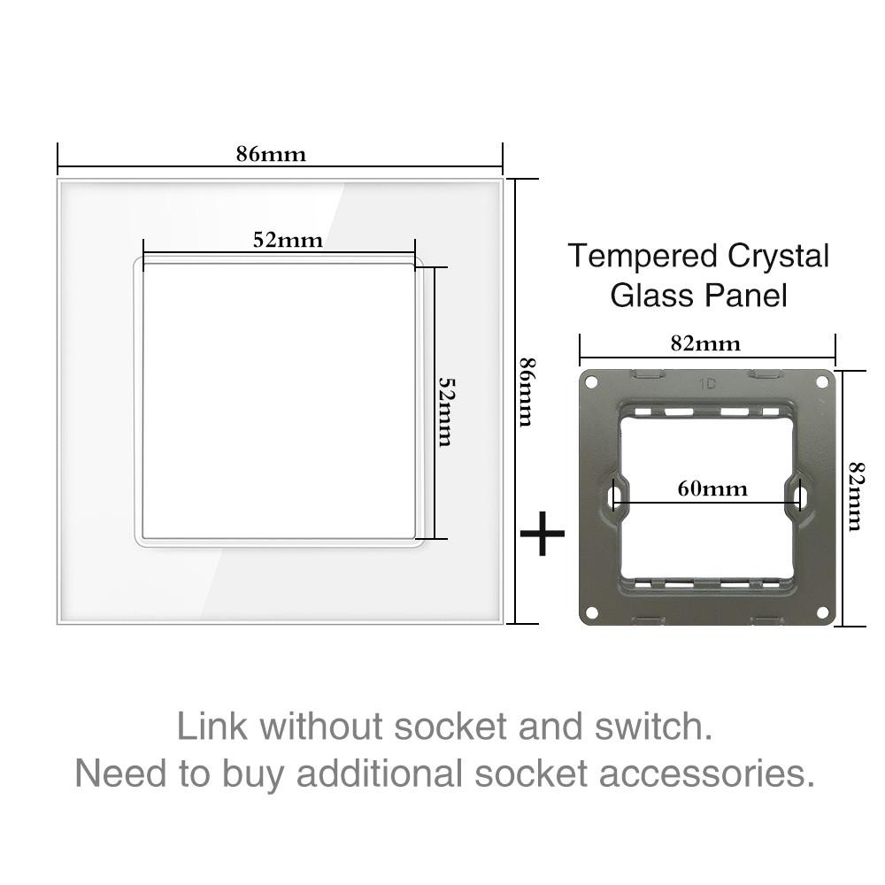 Сенсорный выключатель света из закаленного стекла, белый европейский стандарт, немецко-французская настенная розетка с USB-выключателем, модуль RJ45, комбинация «сделай сам»