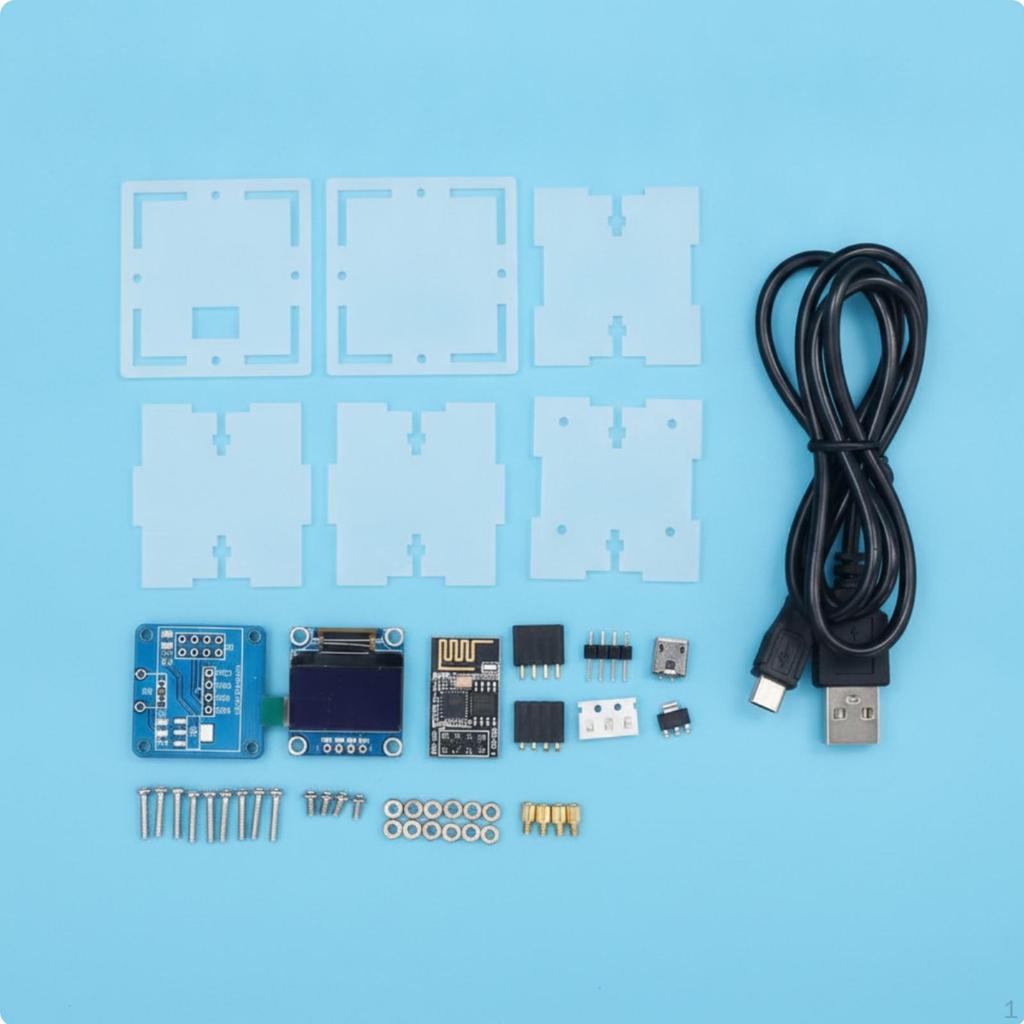 ESP8266 Часы Температура и Влажность Дисплей Мини-комплект Погоды Автоматическое Время