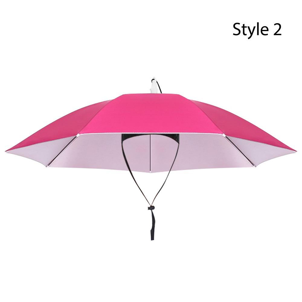 Дождевик Солнцезащитный Зонт Рыболовная Шляпа Двухслойная Ветрозащитная Голова Зонт Шляпа Рыболовные Инструменты