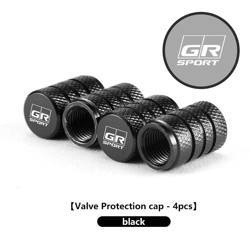 4PCS Car Wheel Tire Valve Cap Cover Airdust Waterproof For Toyota Crown Land Cruiser RAV4 Camry Yaris Corolla Prius RT2