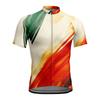 Mens Cycling Jersey Short Sleeve Breathable Quick Dry Bike Shirt With Print Road