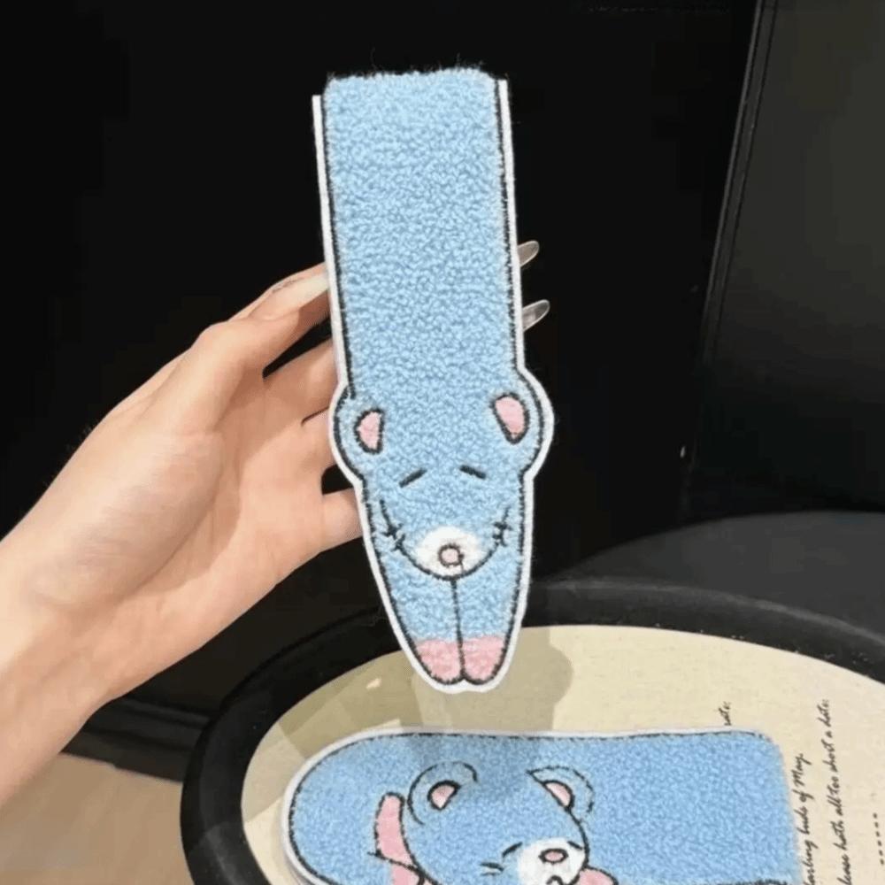 No Slip Hair Grip Pad Blue Mouse Fringe Hair Holder Gifts Bangs Hair Pad Face Washing