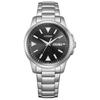 Watch Citizen Collection Photovoltaic Eco-Drive Day & Date 3 Hand Waterproof Luminous Simple Black BM8180-62E Men's Silver