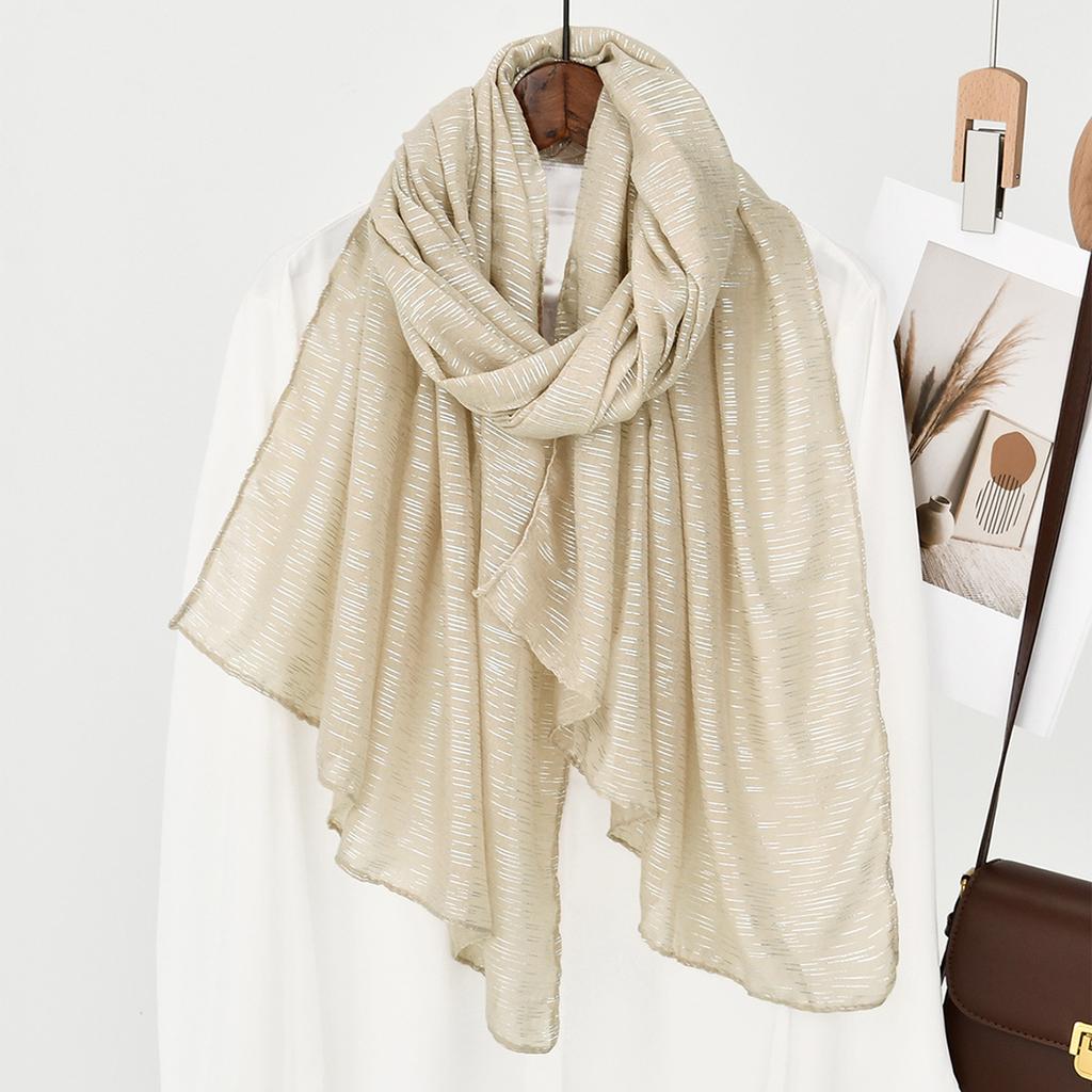 Новый серебристый серебристый яркий шелковый шарф ручной работы, высококачественный женский полиэстеровый солнцезащитный мягкий платок для головы