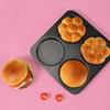4/9/12 Hole Hamburger Bun Pan Carbon Steel Baking Pan Household Hamburger Bread Mold  Bakery