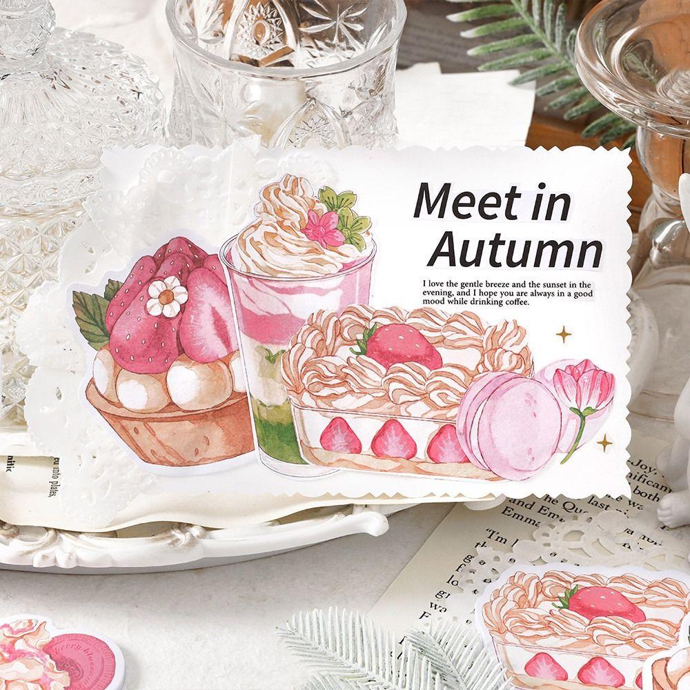 30Sheets Desserts Sticky Notes Stationery Message Notes Kawaii Planner