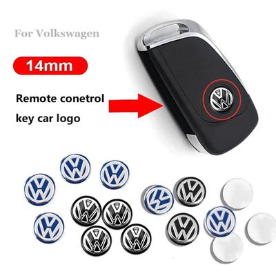 Для Volkswagen 14 мм Наклейки-эмблемы на ключ автомобиля Автомобильные наклейки с логотипом на ключ управления Для Volkswagen Scirocco POLO Tiguan Passat B5 B6 B7 Gol