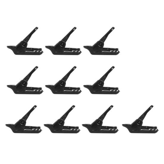 10Pcs Camping Crocodile Clip Portable Inverted Teeth Design Camping Canopy Clip Wind Rope Fixing Clip Windproof Tent Awning Fixing Clamp for