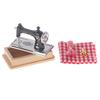 1/12 Dollhouse Miniature Sewing Machine With Scissors Thread Cloth