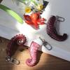 1 шт. Креативная имитация ПВХ Веселая еда и игровая модель Украшение Сумка Брелок для ключей Щупальце осьминога Брелок-щупальце осьминога