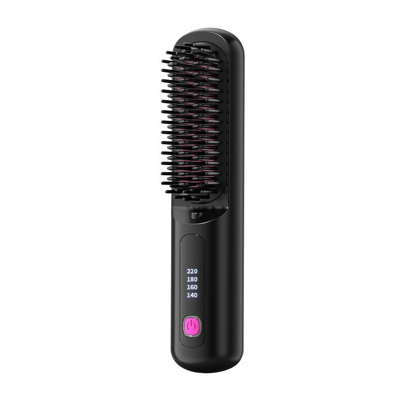 Portable Wireless Ionic Straightening & Curling Hair Comb
