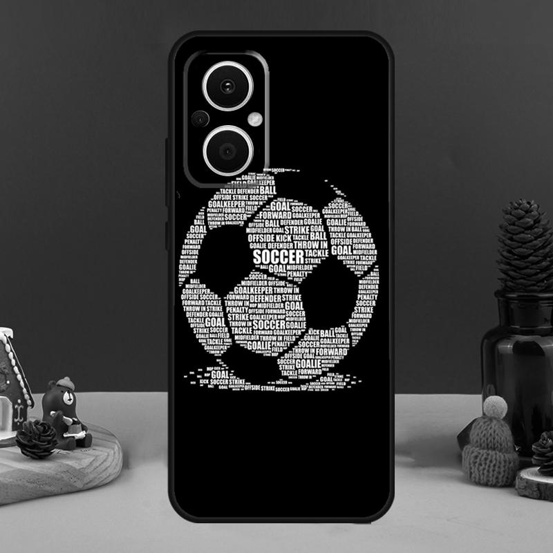 Football Soccer Ball Case For OPPO Reno 10 Pro 11 F 4 5 6 7 8 Lite 4Z 5Z 8T OPPO Find X5 X2 X3 Lite X6 Pro Cover