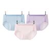 Bannen Women's Liangpi 311A Seamless Mid-Waist Ice Silk Briefs 3-Pack