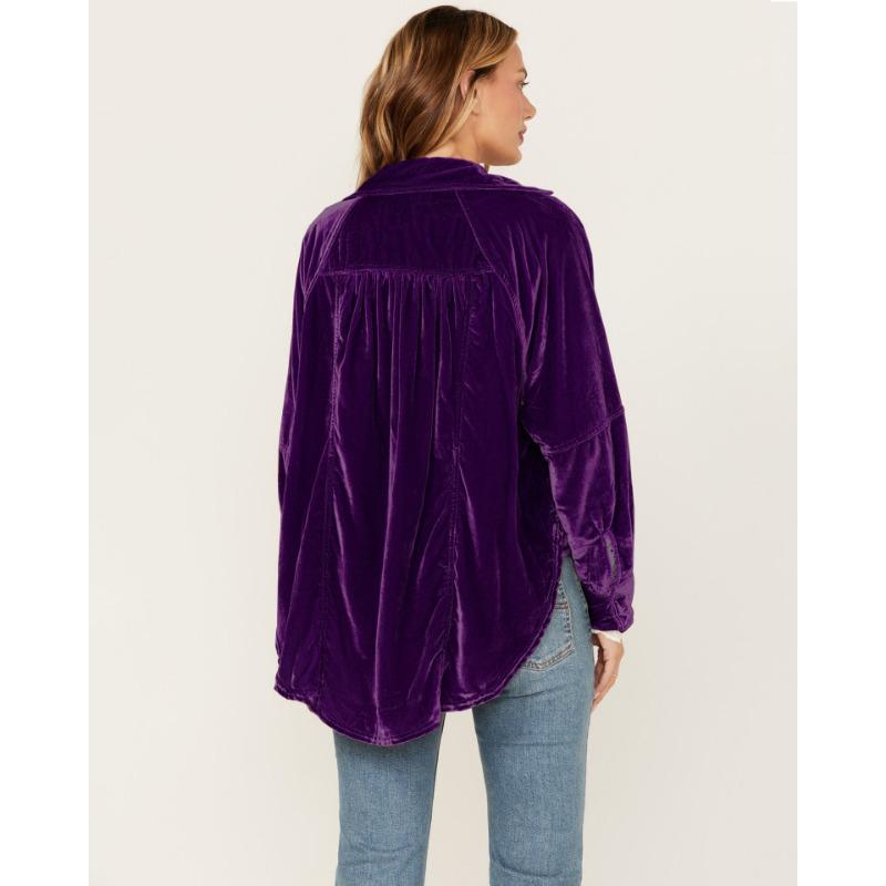 Женская рубашка большого размера с лацканами и длинными рукавами