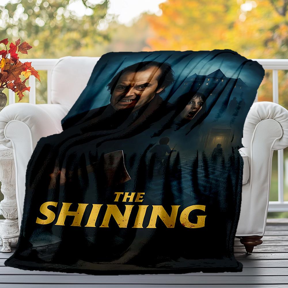 1pc The ShiningOutdoor Flannel Blanket Soft Plush Decor for Picnics, camping,Bedroom, Playroom, or Lunch Break, Perfect Gift