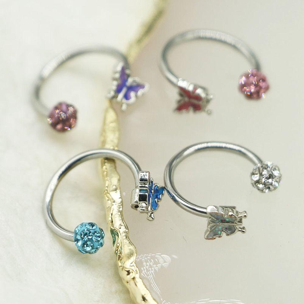 Паук Женщины Пиченые Губы Серьги-гвоздики Для Девочек Хрящ Серьги-гвоздики Украшения Для Тела Корейский Стиль Губное Кольцо