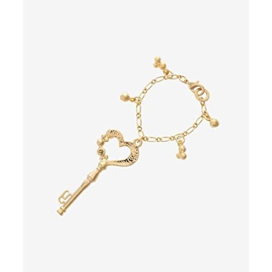Шарм для сумки Сердце Ключ Шарм с инициалом Y Золотой [And Chouette] [Официальный] Женский