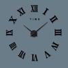 Римские цифры акриловая зеркальная поверхность DIY наклейка настенные часы Декор для гостиной