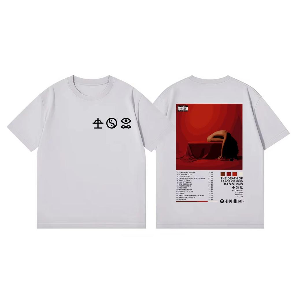 Limited Bad OUnisexs Band Album Merch Tshirt Unisex and Women Summer Gothic Clothing Fashion Round Neck Short Sleeved Top Streetwear