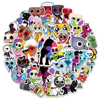 50 шт. Забавные игровые наклейки Dandys World Милые мультяшные граффити наклейки Игрушка Сделай сам Бутылка для воды Ноутбук Телефон Наклейка для детей Игрушка