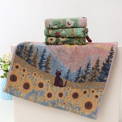 Новое большое полотенце для рук 34x40 см, 4-слойная хлопковая марля, быстросохнущее, из чистого хлопка, декоративное кухонное полотенце для дома и ресторана.