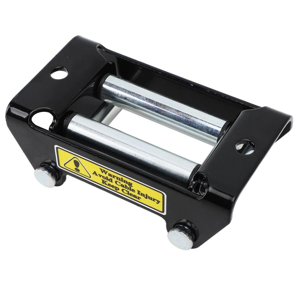 2000LB Load Capacity Winch Roller Fairlead 4.96 Inch Bolt Centers Winch Cable Guide For ATV Winch