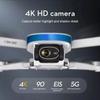 Новый мини-дрон S6S с GPS 4K Professinal Двойная HD EIS камера Оптический поток 5G Wi-Fi Бесколлекторный Складной Квадрокоптер Радиоуправляемый Вертолет Игрушки Дрон