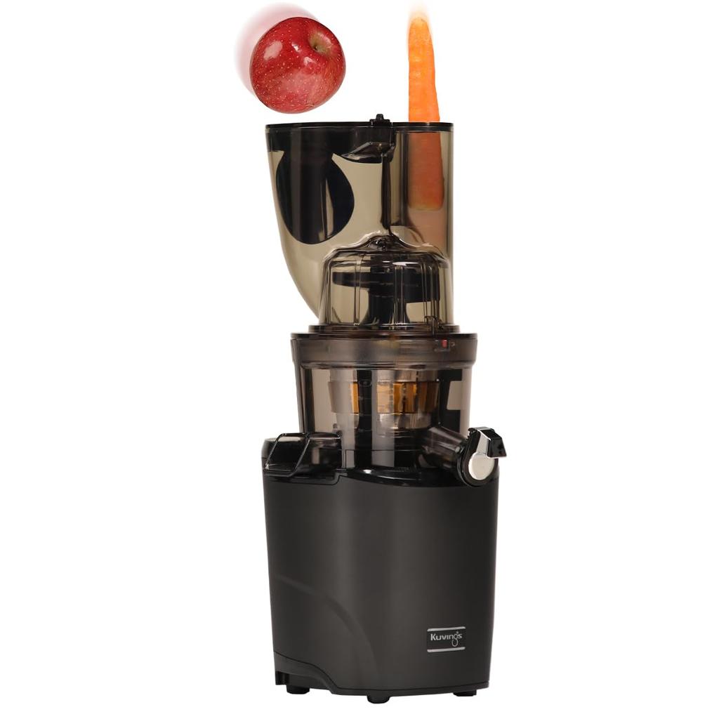 Kubins Whole Slow Juicer REVO830 90mm 43mm Latest Dual Type With Frozen Strainer [BEST] & (Matte Black)
