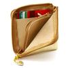 AGILITY Affa Half Wallet Coin Case Card Case Billfold Leather Gold Silver Gold "Square Wallet"
