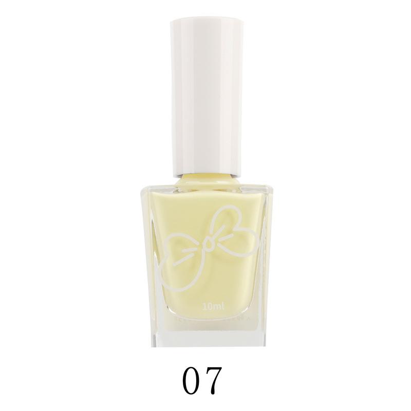 Oil-based Nail Polish No Bake Fast Drying Non-peelable Non-slip Safe Odorless Nude Color Nail Salon Nail Polish