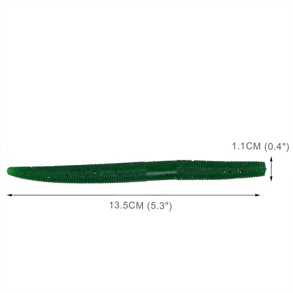 Мягкие пластиковые рыболовные приманки Aonepro, 8 шт., 5,5 дюйма, 2/5 унции, искусственные соленые приманки для плавания с червями для окуня, джиг-приманки, пресноводная рыбалка в соленой воде, разноцветные