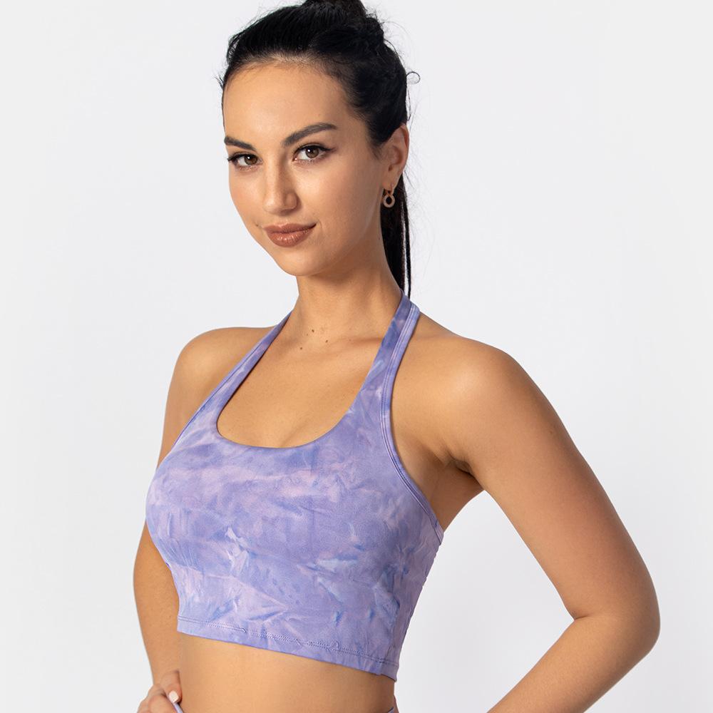 Женские майки Dye, топы, женское спортивное нижнее белье, фитнес-тренировки с накладкой на грудь, одежда для йоги
