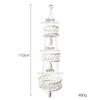 Bohemian Three-Tier Handwoven Cotton Rope Hanging Basket for Fruits & Vegetables