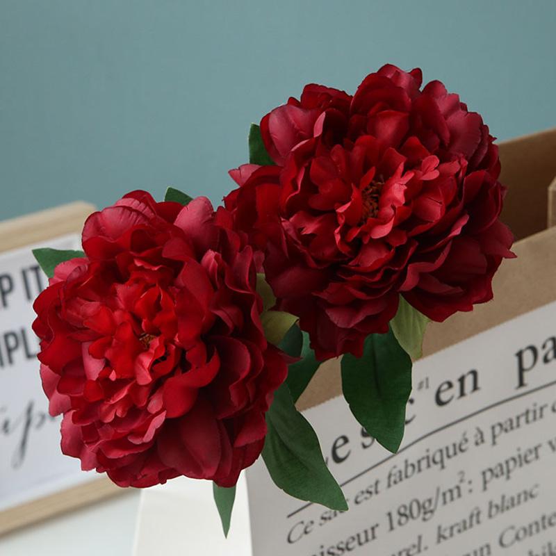 1 шт. Искусственный букет пионов для самостоятельного изготовления, украшение для дома, стола, свадебные украшения для стен, шелковые цветы, свадебный букет.
