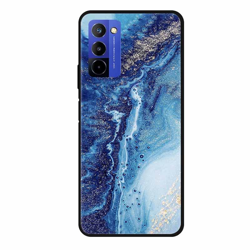 Чехол для Wiko 10 Мраморный 6.75" ТПУ Мягкий Силикон Задняя Крышка Чехол для Телефона для Wiko 10 Wiko10 Coque Мультяшный Ударопрочный Противоударный Funda