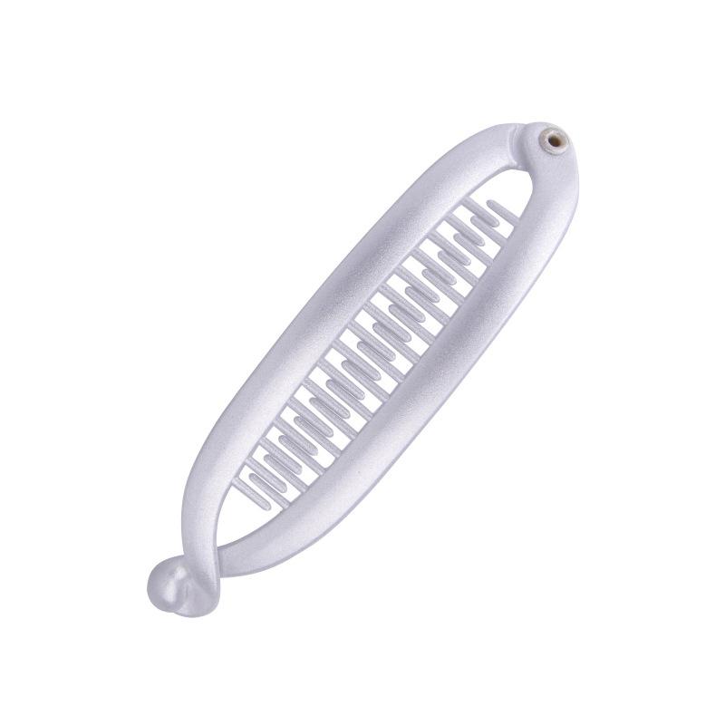 Модные заколки для волос в форме рыбки, однотонные, простые, в форме банана, для женщин и девочек, волнистые гребни, заколки для волос, зажимы для кос