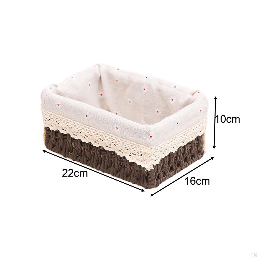 Desk Storage Basket Cabinet Organizer/ Multifunctional Rectangular Bin/ Toys Clothes