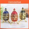 Vintage Russian Faberge Pelican Egg Organizer With Alloy Construction For Home Decor