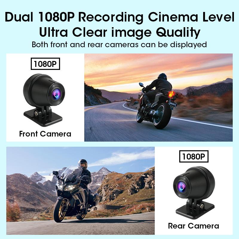6,25-дюймовый мотоциклетный навигационный видеорегистратор беспроводной CarPlay Android Auto IP67 водонепроницаемый двойной Bluetooth Moto дисплей экран портативный